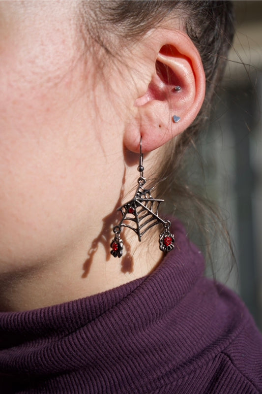 Red Jewel Web Dangle