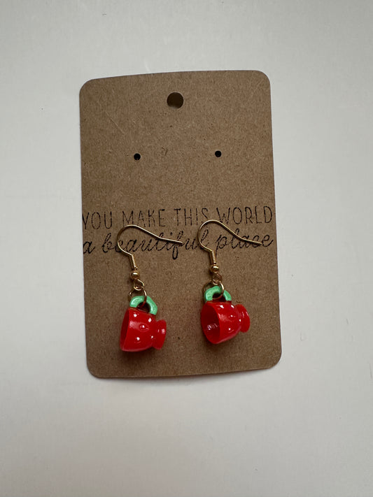 Strawberry Tea Cup Dangle